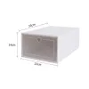 Bins 1PC Foldable Clear Shoes Storage Box Plastic Stackable Shoe Organizer