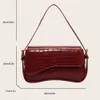 retro solidne kolory torba crossbody fi half mo hobo klatka piersiowa designerka talia torba na ramię panie