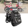 Lights 3 in 1 Light Horn Turn Signal Button DK336 Control Switch IPX4 Waterproof Direct Replacement PP 36V/48V for Electric Bike