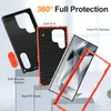 Defender Tough Phone Cases for Samsung Galaxy S24 Plus S23 Ultra S22 S23 FE A15 A14 A54 A03S A13 A53 5G 3 Layers Stripe Kickstand Anti-shock Cover