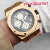 AP Female Wrist Watch Royal Oak Offshore Series 42mm Calendar Timing Red Devil Vampire Automatic Mechanical Steel Rose Gold Fashion Men's Watch 26470OR.OO.1000OR.02