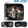 Wallets Anime Bungo Stray Dogs Logo Wallet New Zipper Short Wallet's Lady's Change Purse Boys Girls Credit Carting Burse