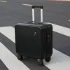 Luggage Simple Solid Color Luggage Fashion Portable 18 inch Boarding Case Mute Universal Wheel Trolley Case