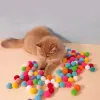 Toys Funny Lanzing Training Toys Cat Toys Interactive Teaser Fagly Ball Toy Creative Kittens Mini Pommall Balls Juegos Cat Chasing Jugues