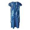 Casual Dresses Women Digital Printed Flutter Sleeve Chiffon Dress Summer Long For Cocktail