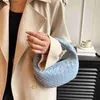 Trendy Original Bottegs Venets Brand Brand para mulheres Versão High -End Texturizada Tecida Bolsa Notada Versátil Sacos simples da moda