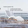 Camp Furniture High Quality Outdoor Garden Sea Beach Rattan Wicker Aluminum Patio Sun Lounge Chair For El