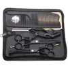 Hårsax Nyaste skärdräkt 5.5 6 440C tunnare Shears Barber Makas Frisör Razor Professional Set Drop Delivery Products C DHEPZ