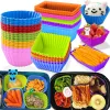 Stampi 3pcs tazza di divisore bento tazza facile stampo pulito torta riutilizzabile stampo dessert sushi accessori di stocca