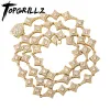 Colliers Topgrillz Nouveau collier de rhombus irrégulier de 10 mm