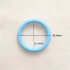 Accessories Chenkai 100pcs Transparent Silicone Mam Ring DIY Baby Pacifier Dummy NUK Clear Adapter O Rings Holder Chain Toy Accessories