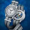 Novo BP Baojia Svo Gas Co -marca de nylon com imitação plástica de fundo transparente Mechanical Night Glow Watch Watch