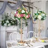 Decoratieve bloemen 10 stks/Lot Wedding Road Lead 80 cm lange acryl kristallen bloemstandaard middelpunt evenementenfeestdecoratie