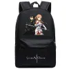 Backpacks SAO Sword Art Online Designer Bag Backpack Men's Anime Teenagers Women's Student Cartoon Book Bags Back to School Mochila Travel