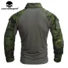 티셔츠 Emersongear G3 전술 전투 Tshirts 사냥 에어 소프트 탑 Muliticam Long Sleeve Mens 군용 군용 Camoflage T Shirts MCBK