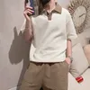 T-shirt mâle Vêtements de vêtements de sport pour hommes White Tracksuit sans top de style coréen costume de courts métrages shorts à manches