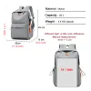 Bags Leisure Backpack for Man Women Sport Bag Simple Lightweight Design 14 Inch Laptop Backbag with Usb Teens Schoolbag Male Gray