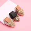 Casual Shoes Plus Size Folding Ballet Flat Shine Crystal Soft Soled Moccasins grunt kvinnor som inte glider Oxfords botten