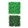 Fleurs décoratives Plantes artificielles Grass Portable Mur Téltier Décoration Panneaux de haies de bacs Plant de verdure réutilisable pour intérieur extérieur