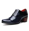 Dress Shoes Arrival Men Hight Increase Mens Wedding High Heels Blue Black Formal Dresses Footwear5070286