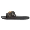 Frete grátis Slide Sandal Slides de borracha feminina Plataforma sandálias Floris Flipes de engrenagem Flippers listras listradas Blooms Blooms Summer Summer Beach Sopra