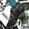 Skodon Mäns hastighet Cykelskor Rutt Cleats Road Cyclocross Speed ​​Antislip Spikes Pedal Bike Trainers Mountain Cycling Shoes