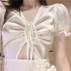Robes décontractées harajuku robe femme sexy mode mini manche bouffante seigneuri