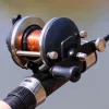 Accessoires Sougayilang Mini Trolling Rolle 3,5: 1 -Zahnradverhältnis Gusseiseisfischerei Rolle 3,5: 1 Zahnradverhältnis Spulenfischerei Baitcasting Reel de Pesca