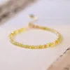 Bracelets New Arrival 2mm Slim Natural Yellow Opal Beads Beaded Bracelets for Women Love Lucky Wealth Fine Jewelry Accessories YBR667