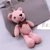 18cm Stuffed Toys Plush Key Chains Pendant Dolls Birthday Wedding Party Decor Teddy Bear Keychain