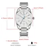 Cadisen Luxury Men Mechanical Wristwatches 10bar vattentät japansk NH35 -rörelse Automatisk Watch Steel Watch för män 240407