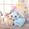 90cm Soft Animal Cartoon Corner Bio Pillow Cushion Cute Dog Cat Dinosaur Pig Unicorn Plush Toy Stuffed Lovely Kid Birthyday Gift 240422