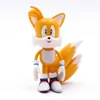 Экшн -фигуры Новые целые продажи Sonic Tails werehog фигурки боевые фигурки Charey Cloond Careyturines Collectable Dolls Kids Hedgehog Toy T240422