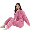 Blankets Thickened Velvet Home Clothes Women Flannel Fuzzy Pajamas For Winter Must Have Set Men Girls Blanket