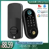 Управление Hornbill Smart Door Lock Biometric Finger -Отпечатки Электронный вход передние замки цифры клавиатура разблокировать IC без ключа для домашнего офиса