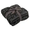 Coperte mezza lana pecora coperta a maglia leopardo p sogno drop dropeaps home textiles dhna8