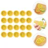 Party Decoration 20 PCS Imitation Slice Artificial Fruits Slices Simulation Ornament Plastic Fake Model