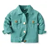 Vestes Spring and Automn Boys Fashion Floy Abèle Couleur de couleur Solide Mabille pour les enfants pour les enfants 6 1-7 ans