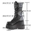 Boots Women High Cosplay Mid-Calf Platform Wedges 2024 Summer Autumn Designer Zapatos góticos para botas