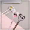 Stylos en gros en gros mignon panda à palets à pyl stylos sèche en stylo noir écriture des fournitures scolaires à base d'eau noire