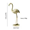 Objets légers Nordic Golden Decorative Flamingo Window Home Resin Decoration Crafts TV Cabinet Personnalité Créative Dorations S