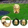 Figurines décoratives Garden Balle Stand Sphère Gazing Globe pour extérieur affichant le métal de base décorer