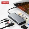 Nav USB C Hub till 4K HDMI Ethernet Adapter typec Docking Station RJ45 LAN Internet Hub Micro SD TF Card Reader PD MacBook Splitter