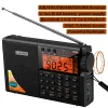 Radio RD239 Aircraft Radio Air/VHF/AM/FM/SW/Weather Bands Transistor med Bluetooth/TF -kort/ficklampa, MP3 -spelare, digital skiva,