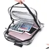 Autres Drinkware Unisexe Antistatic Clear Backpack Travel Travel Shoder Sacs PVC Rucksack Engineer Tools Drop Drop Livrot Home Garden Kitch DHG1Q