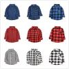 T-shirts classiques bébé shirts shirts plaid coton enfants chemise mode check boys tee t-shirt jersey chemisier sursirt cellule boy vêtements top