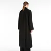Casaco de casaco feminino design de design maxmaras de cor sólida feminino