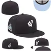 Bollmössor monterade hattstorlekar passar hatt baseball fotboll snapbacks designer platt aktiv justerbar broderi bomullsmask alla laglogo o dh5tw