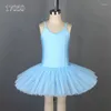 Stage Wear 17050 Blue Spandex Ballet Dance Tutu Girls Ballerina Show Costume Kids Performance Dresses 5 Color Available