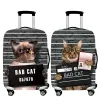 Accessories Cute Prison Cat Luggage Protective Cover Thicken Elastic Suitcase Case Covers 1832 Inch Trolley Dust Cover Travel Accessories